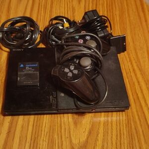 Sony Black PS2 Slim Gaming Console